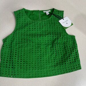 Kate Spade Emerald Eyelet Blouse